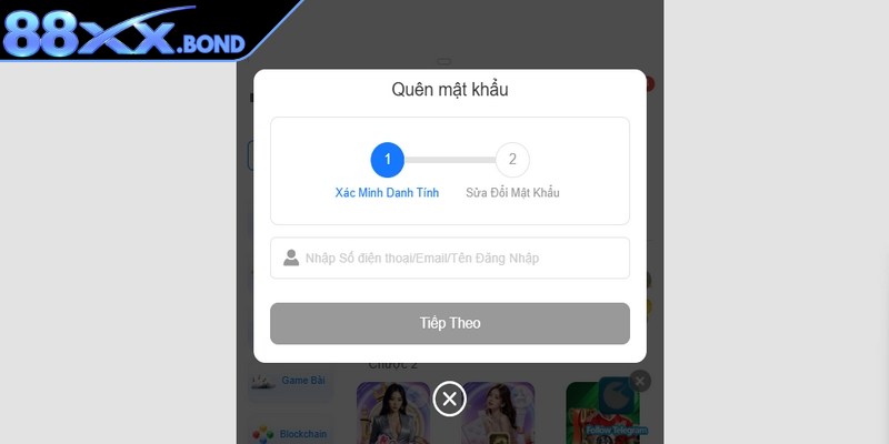Nếu chẳng may quên pass anh em hãy yêu cầu để 88xx cấp lại