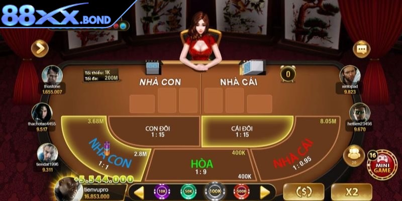 Nhà cái lật bài phân định kết quả thắng thua