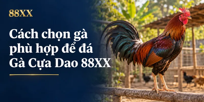 Cách chọn gà phù hợp để đá Gà Cựa Dao 88XX