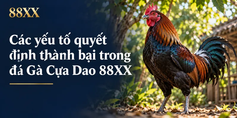Các yếu tố quyết định thành bại trong đá Gà Cựa Dao 88XX